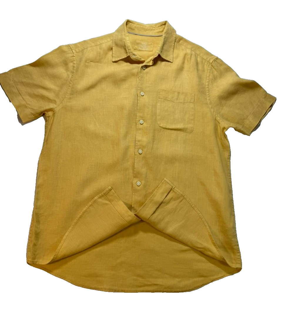 Marks And Spencer Yellow Casual Shirts For Men - Size M