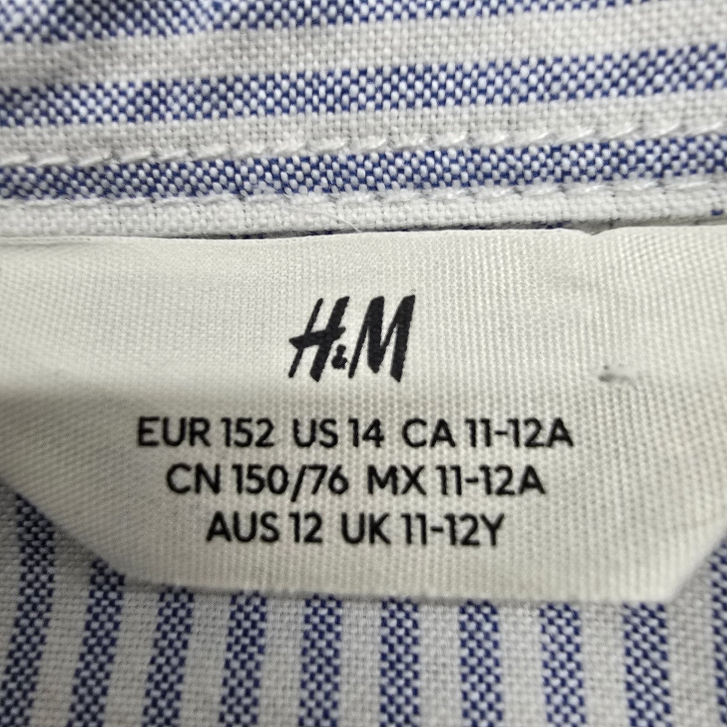 H&M Men Blue Shirt size 14 product image 3