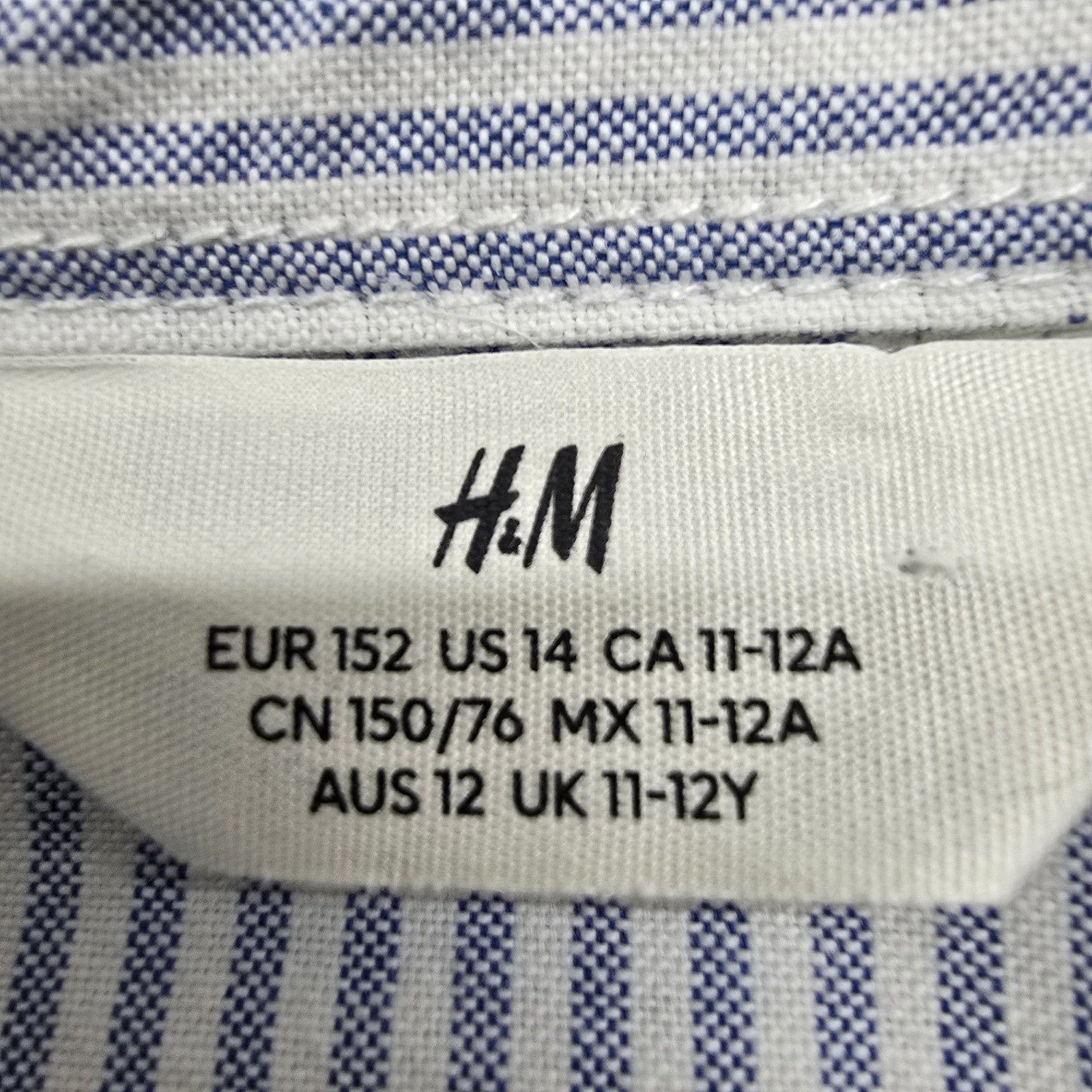 H&M Men Blue Shirt size 14 product image 3