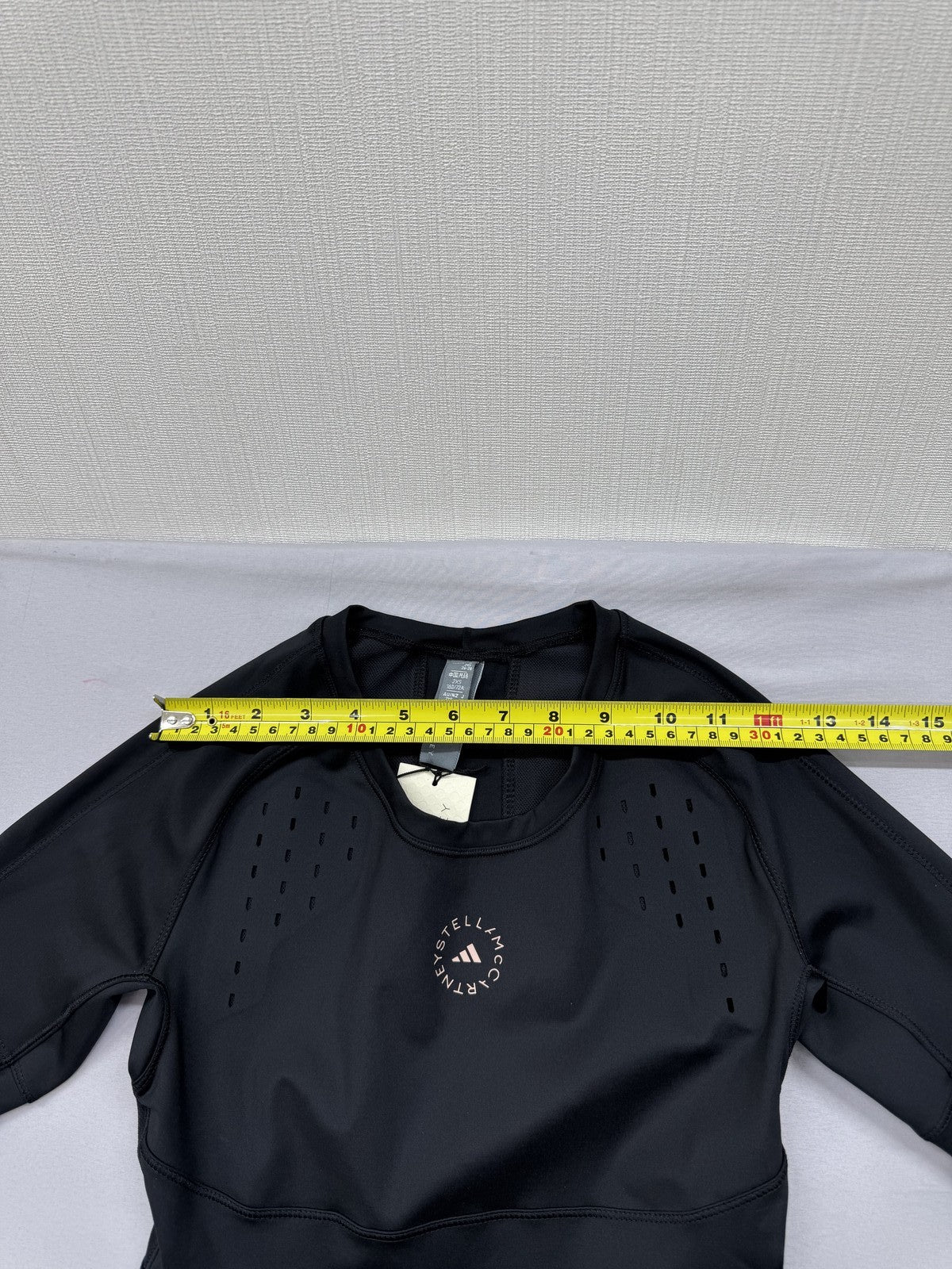 Adidas Stella McCartney TruePurpose XS Black Cropped Compression Top