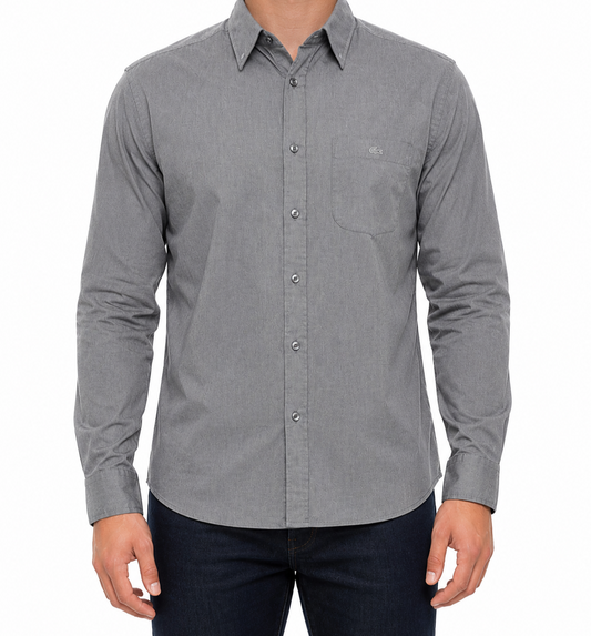 Lacoste Men Gray Shirt size 44 product image 1