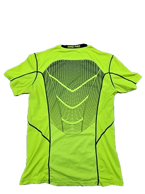 Nike Men's Neon Yellow HyperCool Fitted T-Shirt Size M
