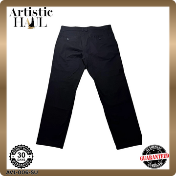 Diesel Black Cotton Blend Pants for Men - Modern Designer Casual Wear SIZE 54