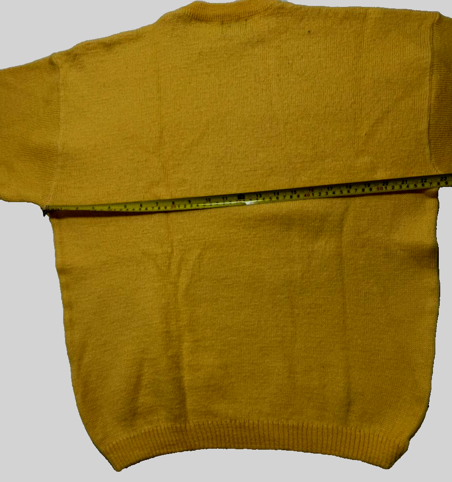 Quechua Yellow Crewneck Knit Sweater Men's Size XL