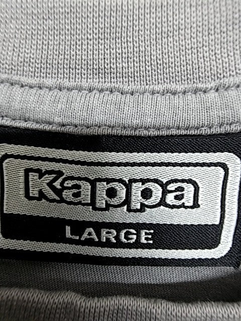Kappa Men's Grey Cotton Short Sleeve T-Shirt Size L Regular