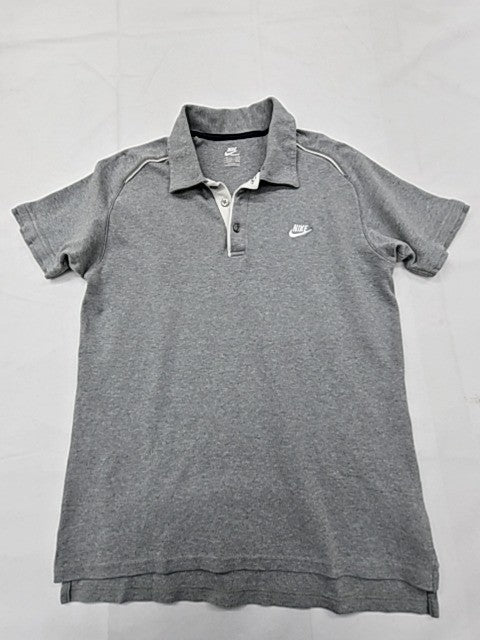 Nike Sportswear Men's Grey Polo Shirt M Short Sleeve Lightweight