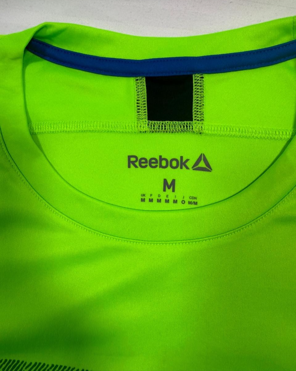 Reebok Men's Workout Ready Graphic Tech Tee In A Solar Green Color - Size M