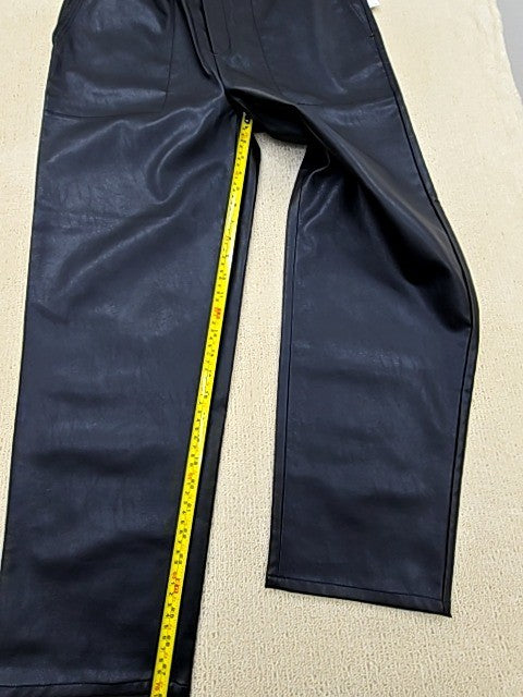 Reiko Women's XL Black Baggy Wide Leg Pants Elastic Waist Drawstring