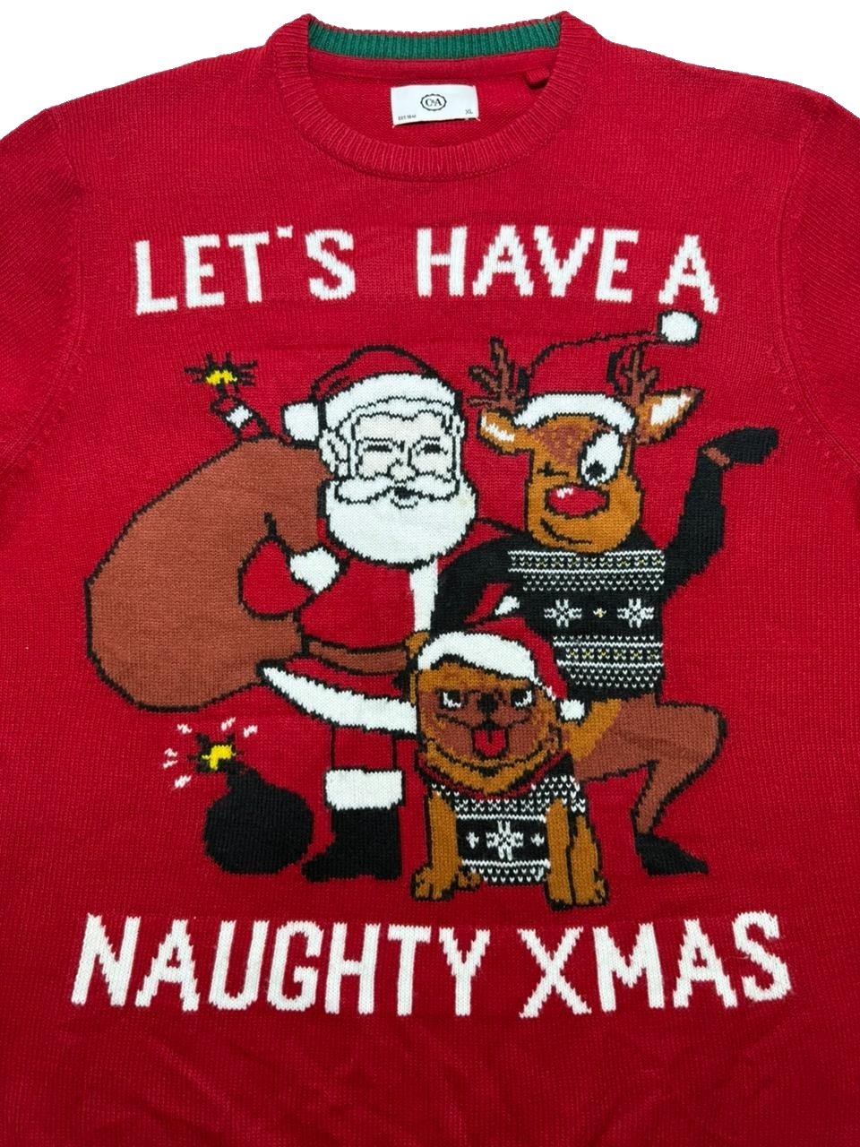 C&A Est 1841 Let'S Have A Naughty Xmas Sweater