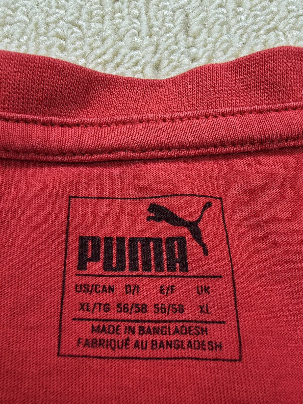 Puma Men's Red XL Short Sleeve Crew Neck T-Shirt