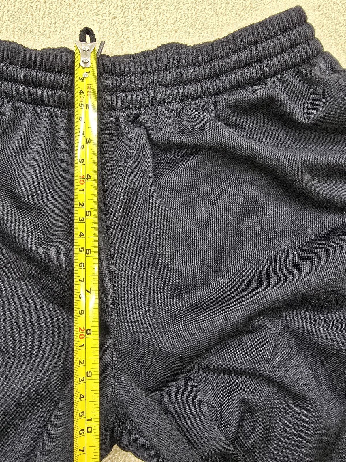 Adidas Men's XL Black Stripe Track Pants Drawstring Polyester