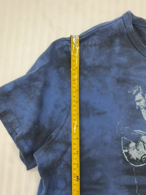 Johnny Cash Unisex Navy Blue Tie Dye All Star Tour XL Vintage