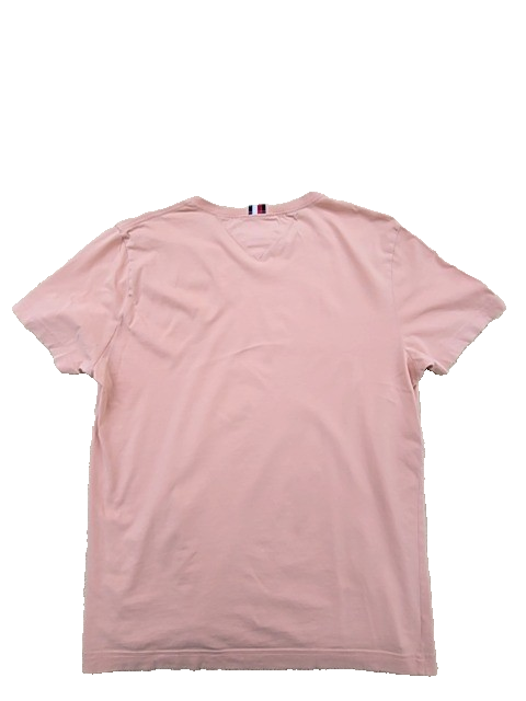 Tommy Hilfiger Pink L Short Sleeve Crewneck Organic Cotton T-Shirt Unisex