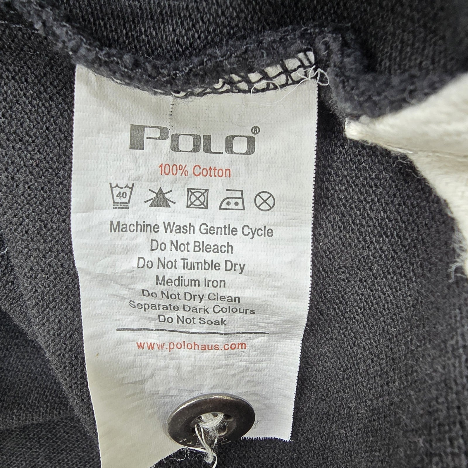 Polo Men Black Polo Shirt size XL product image 4
