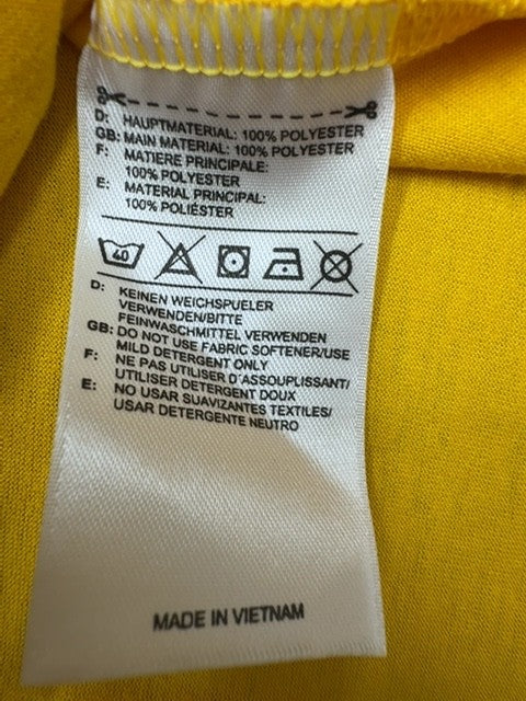 Adidas Climacool Climalite Men's Yellow T-Shirt S Short Sleeve Regular