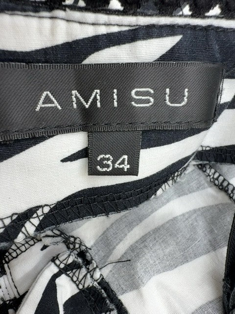 AMISU Women Black Dress size 34 product image 3