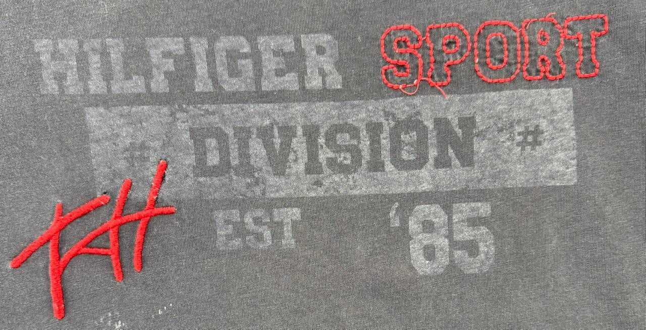 Tommy Hilfiger Men's Black 1985 T-Shirt XL Cotton Logo Exclusive