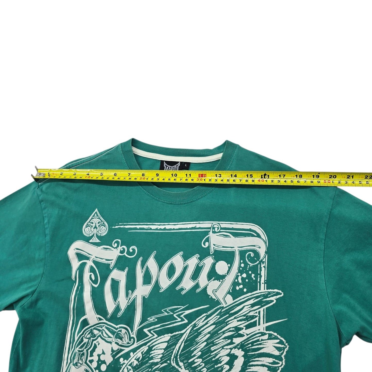 Tapout Men's Green MMA Graphic Print T-Shirt Size L Vintage