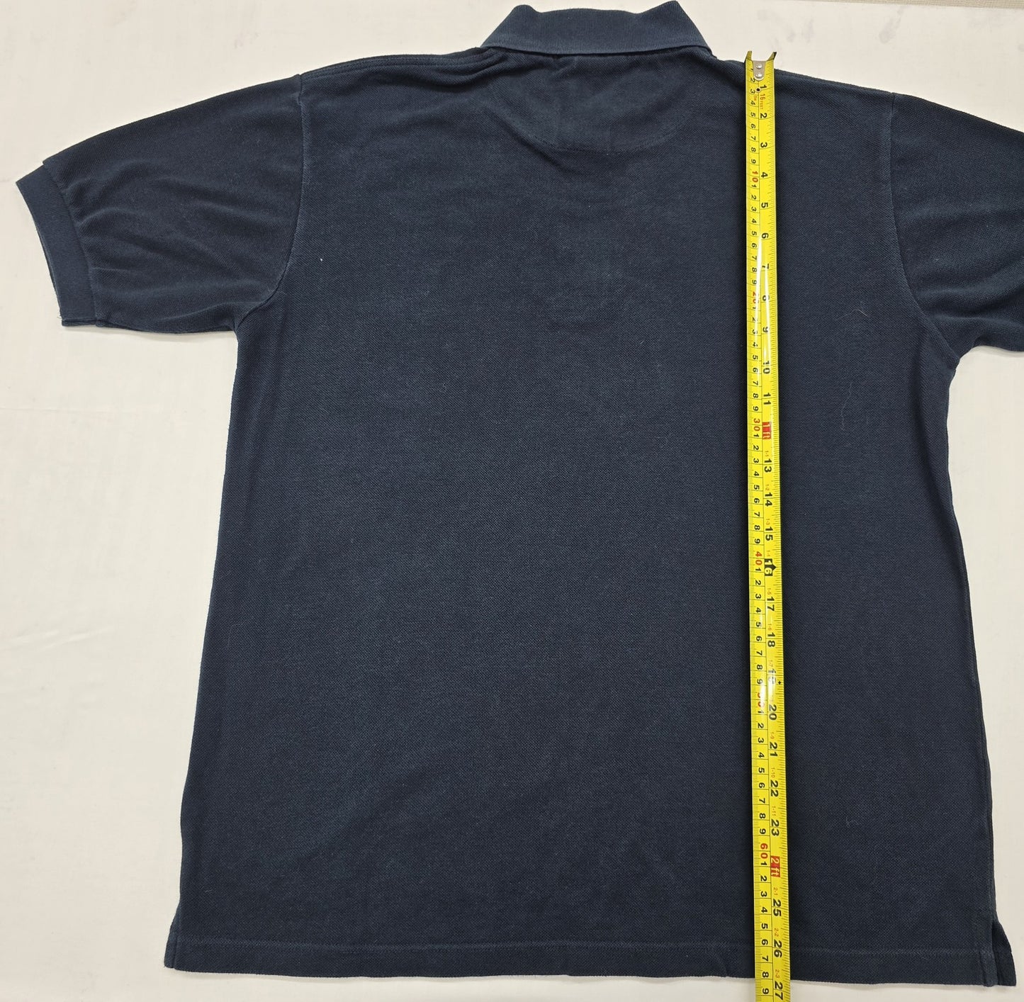 Burberry Men's Navy Short Sleeve Polo Shirt Size L Cotton