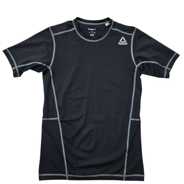 Reebok Men's Black Compression T-Shirt Size L Training Short Sleeve