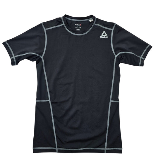 Reebok Men's Black Compression T-Shirt Size L Training Short Sleeve