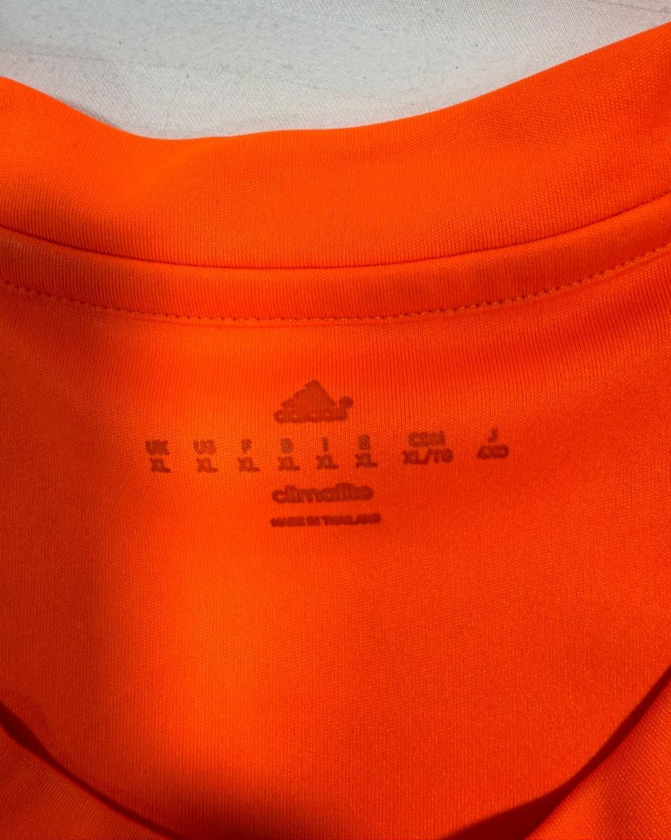 Adidas Entrada 14 Jersey In Orange With Black Stripes - Size XL