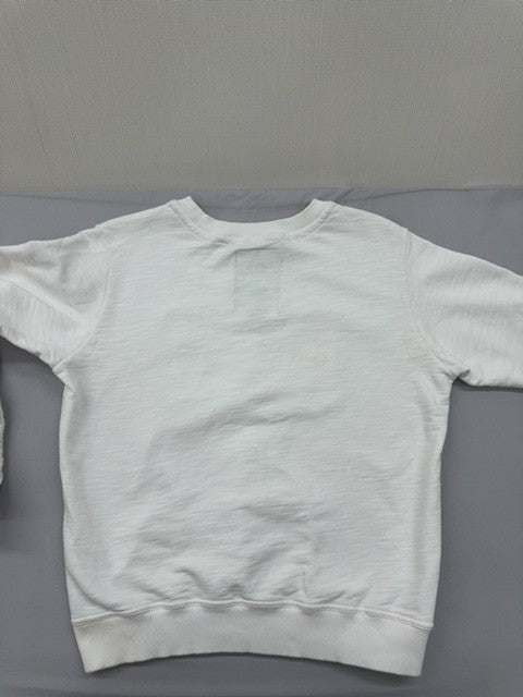 G-Star Raw Unisex White Sweatshirt – Size S, Slim Fit, Logo