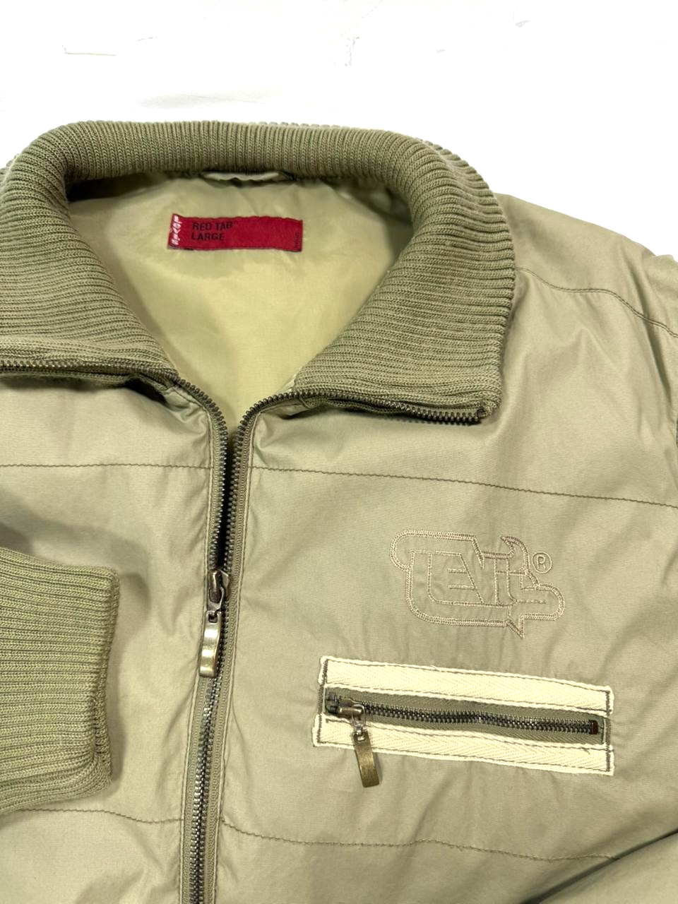 Levi'S Red Tab Removable Sleeve Bomber Jacket - Khaki - Men's L