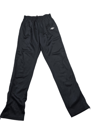 Umbro Men's Black Track Pants L Regular Fit Drawstring Tapered
