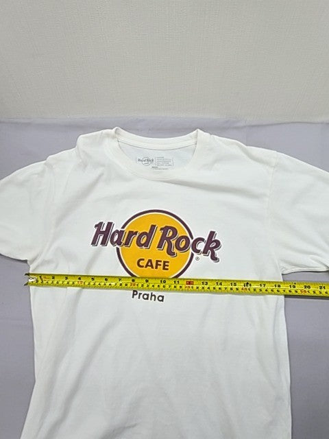 Hard Rock Cafe Men's White Cotton T-Shirt Medium Short Sleeve
