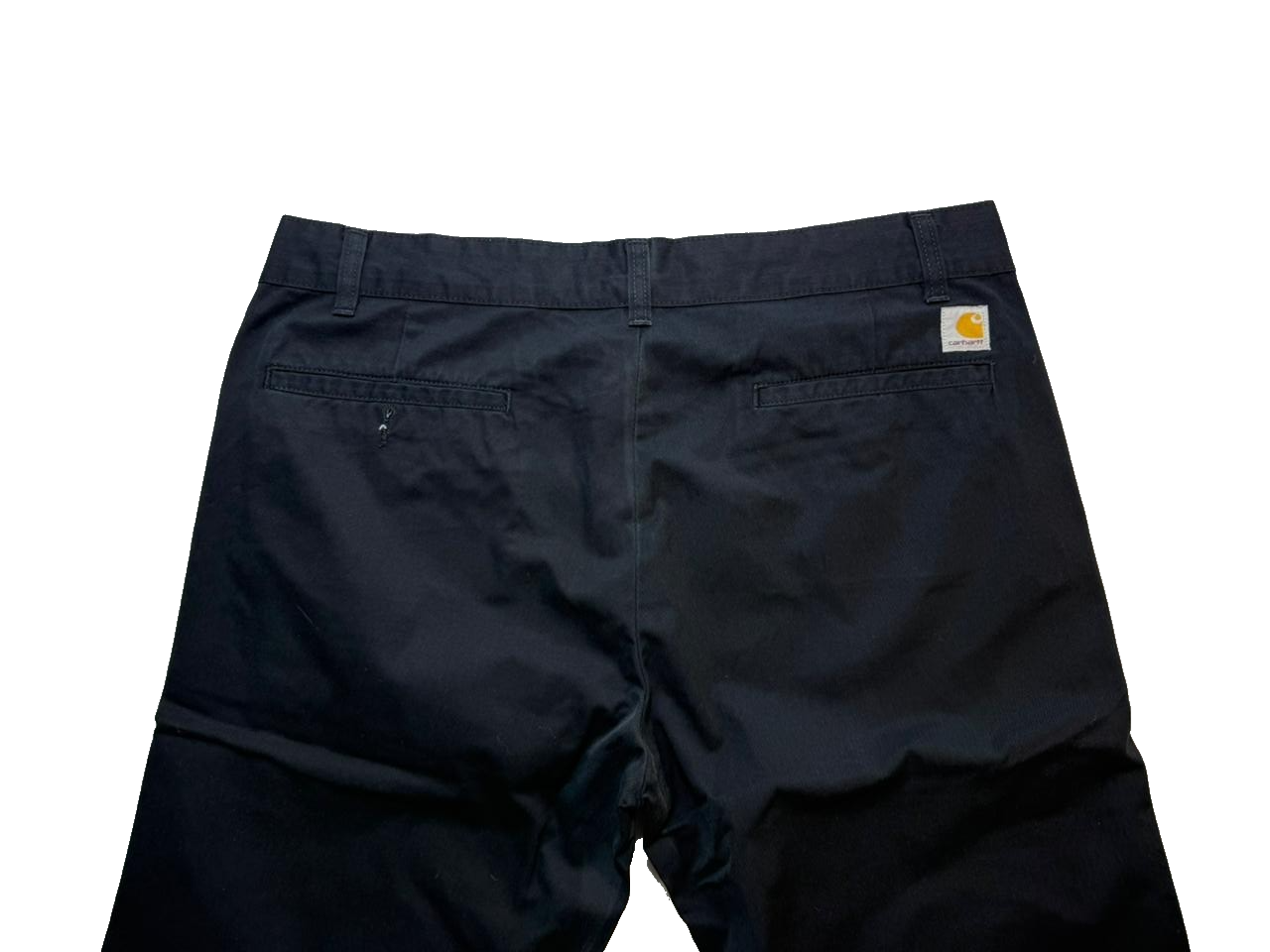Carhartt Men's Sid Bermuda Slim Fit Cotton Twill Chino Shorts W38 Dk Blue