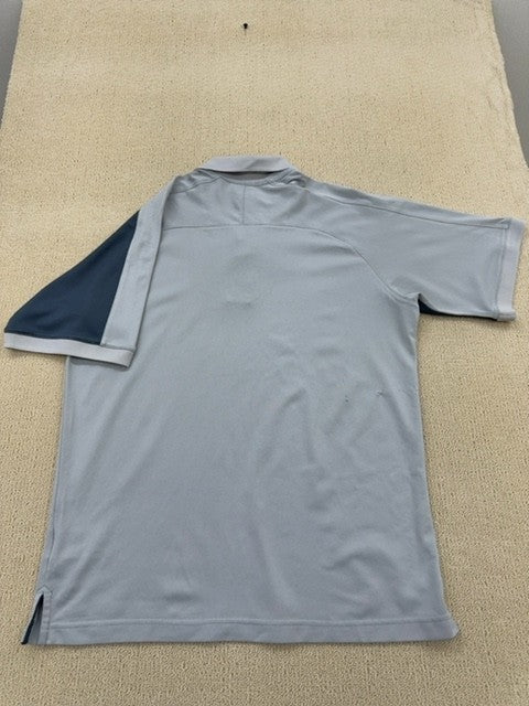 Adidas Men's Gray Polo Shirt – Size M, Short Sleeve