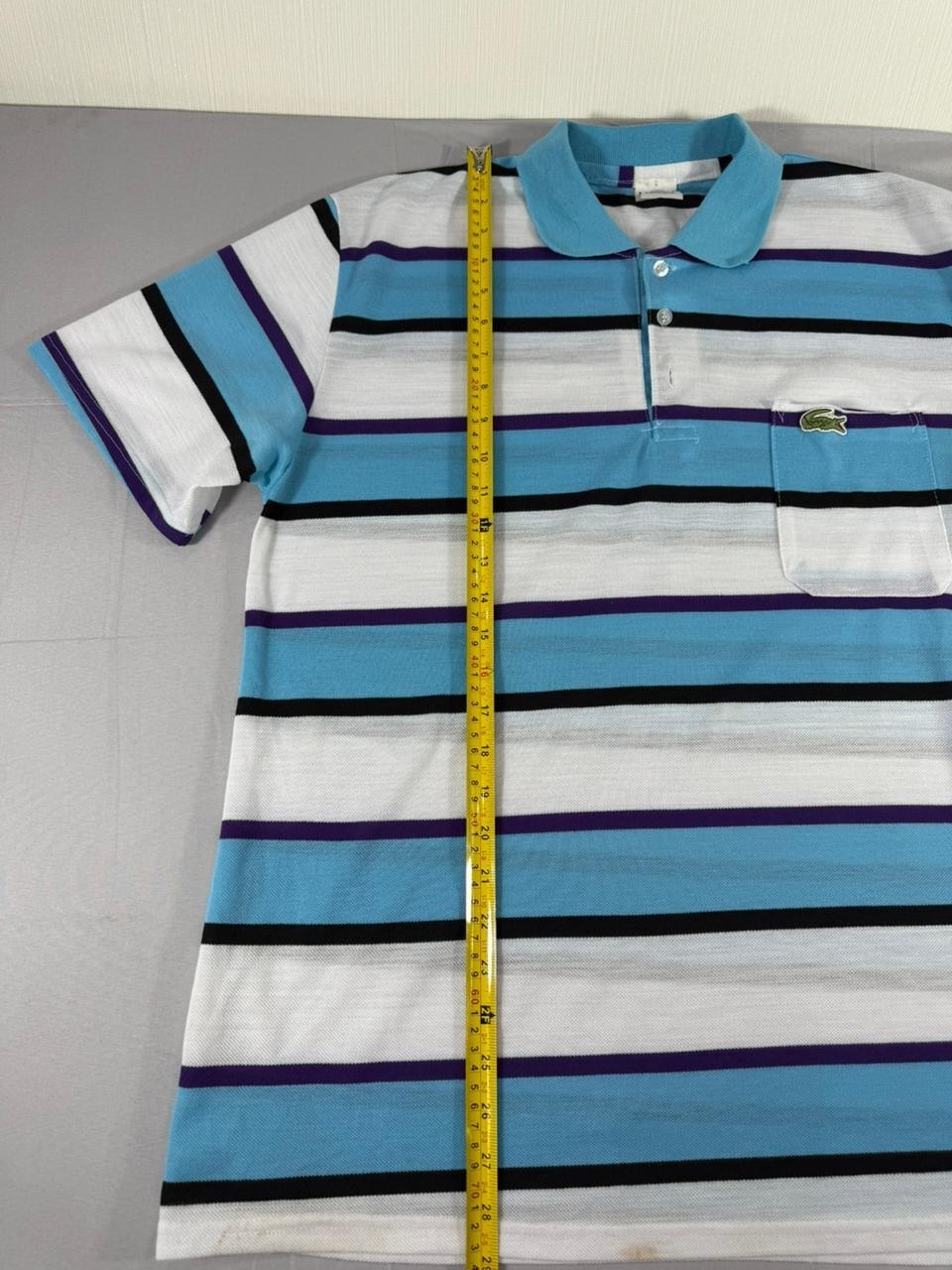Lacoste Men's Medium Striped Polo Short Sleeve Cotton
