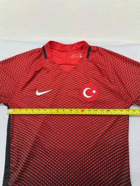 Nike Men's M Red Football Jersey Dri-FIT Short Sleeve Geometric