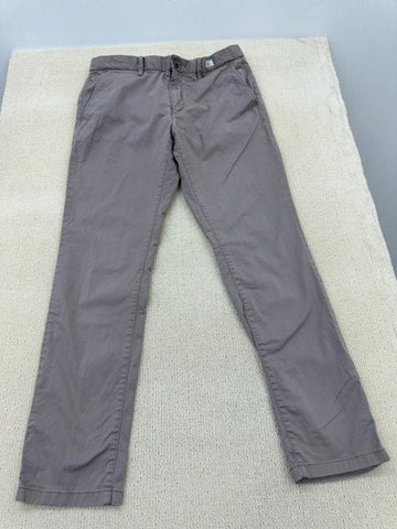 Tommy Hilfiger Men's Gray Denton Straight Chino Pants 34/32 Stretch