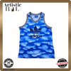 Adidas Unisex Blue Tank Top – Size L, Crew Neck