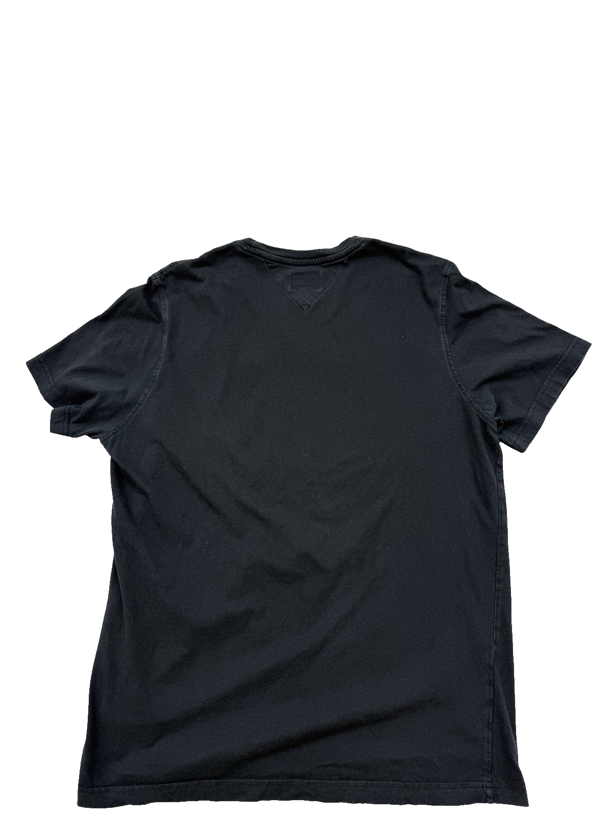 Tommy Jeans Black XL Short Sleeve Cotton T-Shirt Chest Logo Regular Fit