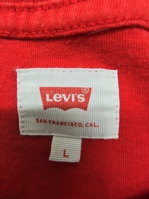Levi's Men Red T-Shirt size L product image 4