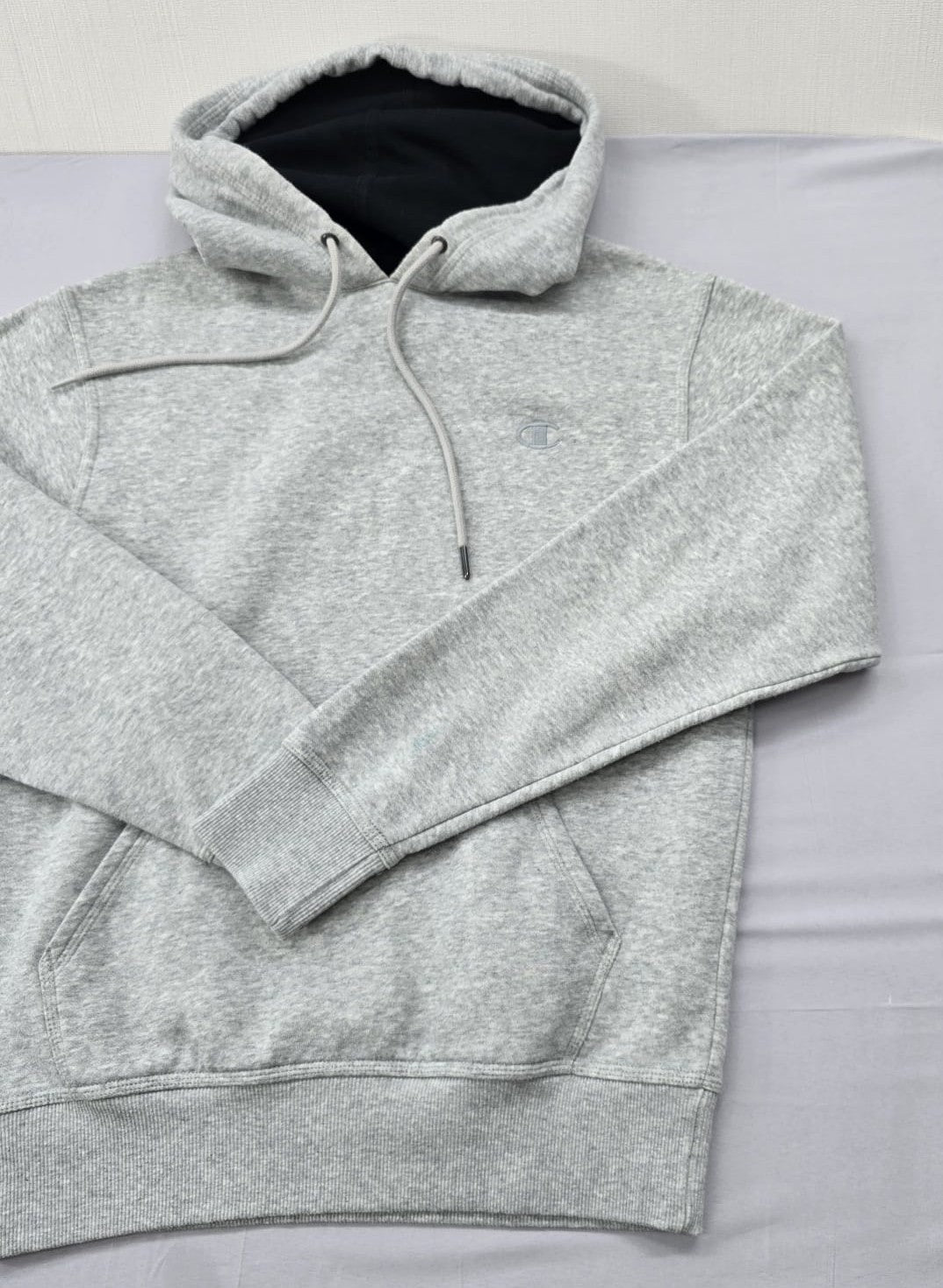 Champion Men's Reverse Weave Grey Hoodie Size S