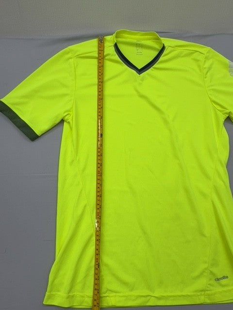 Adidas Men's Green Climalite V-Neck Jersey Size M