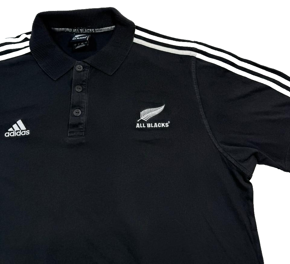 Adidas All Blacks Men's Polo Shirt Rugby Team- Size L