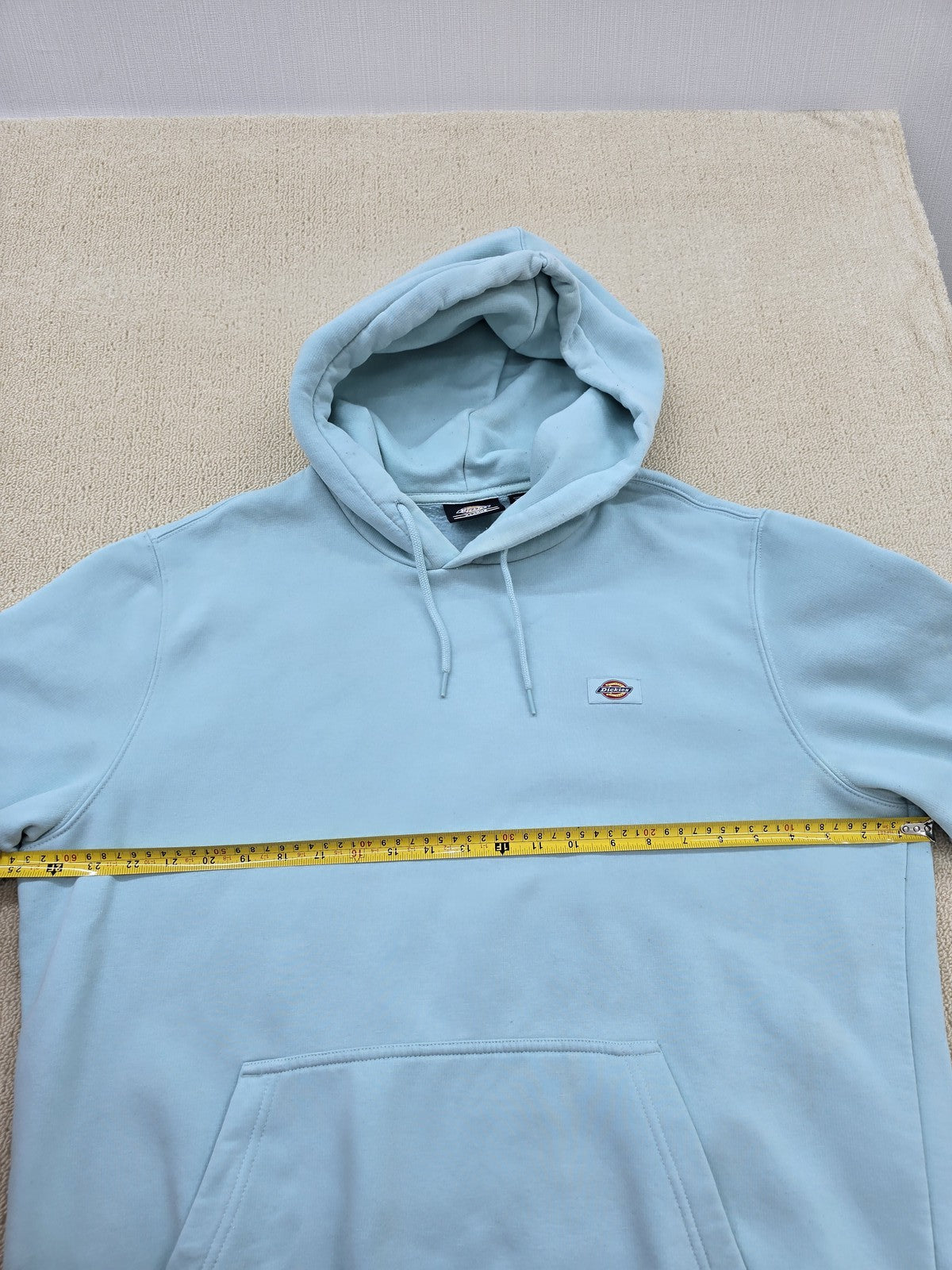 Dickies Men's XL Light Blue Pullover Fleece Hoodie Long Sleeve
