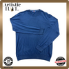 Trussardi Jeans Men's Navy Sweater – Size XXL, Crew Neck, Cotton
