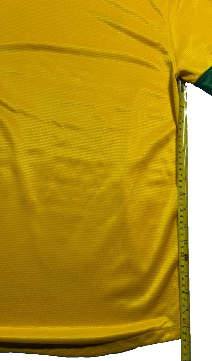 Nike Brazil National Team Soccer Jersey Yellow Green Men's Size L