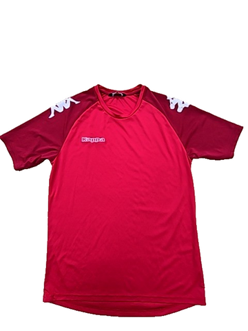 Kappa Men's Red XL Sports T-Shirt Raglan Color Block Logo