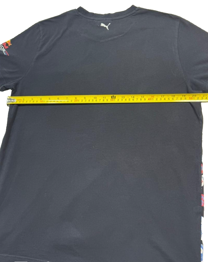 Puma Black Red Bull Racing Graphic T-Shirt - Size L