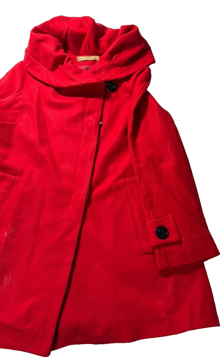 Pala D"Oro Women Coat Med-Lenght | Mohair Blend | Red | S