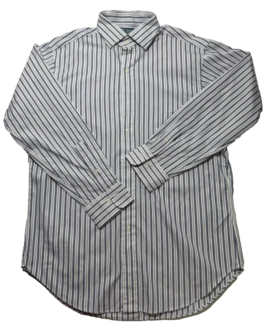 Polo Ralph Lauren Regent Classic Fit Striped Buttonup Shirt Men's Size 16 / 32-33