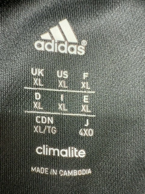 Adidas Men's Black Climalite Polo Shirt XL Short Sleeve