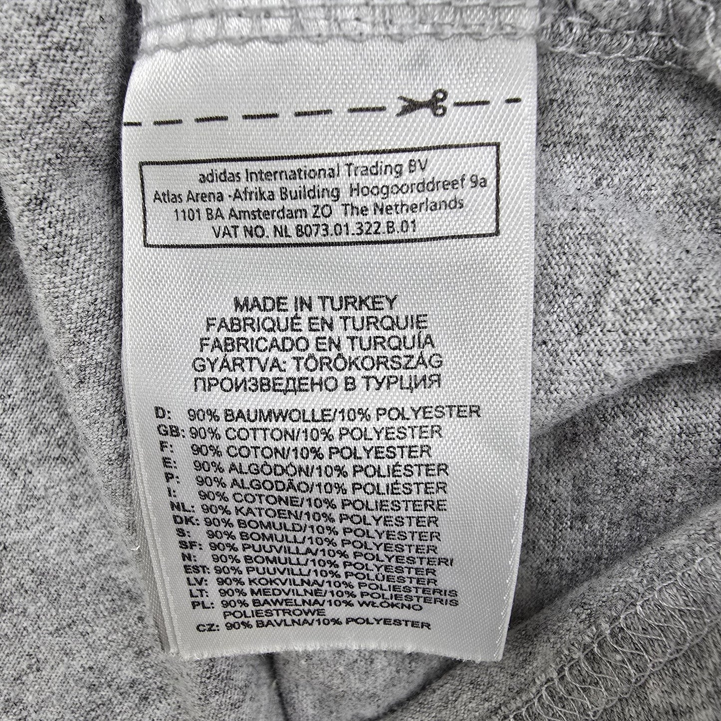 Adidas Men Gray T-Shirt size S product image 4